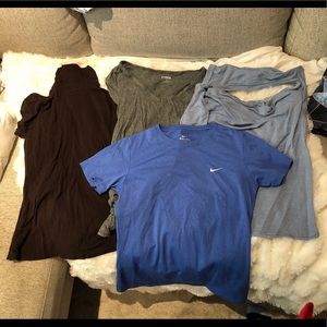 4 T Shirts bundle Nike, Express, turtleneck
